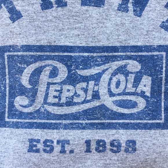 Guildan PEPSI COLA Logo T-Shirt - Picture 3 of 4